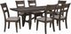 Liberty Furniture Double Bridge 7-Piece Dark Chestnut/Gray Trestle Dining Set-0