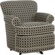 Braxton Culler Customizable Maxton Swivel Chair with Round Accent Arms-1