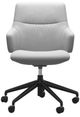 Stressless® by Ekornes® Customizable Mint Large Low Back Home Office Arm Chair-1
