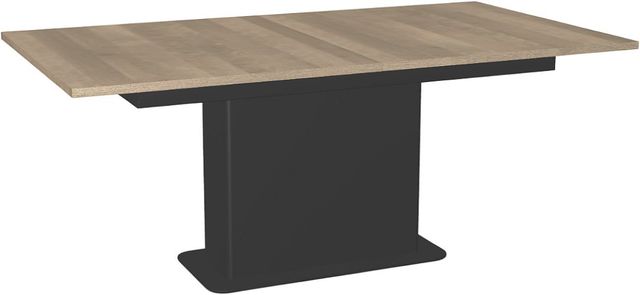 Amisco Customizable Lucarelli 96" Rectangular Extendable Table with 1" Birch Veneer and 1 Leaf-0