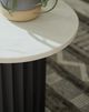 Signature Design by Ashley® Wainstone White Accent Table with Black Base-1