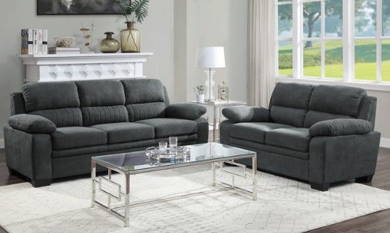 Mazin Furniture Holleman Dark Gray Sofa-3