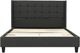 Primo™ International Griffintown Ora Linen Charcoal Queen Panel Bed-2