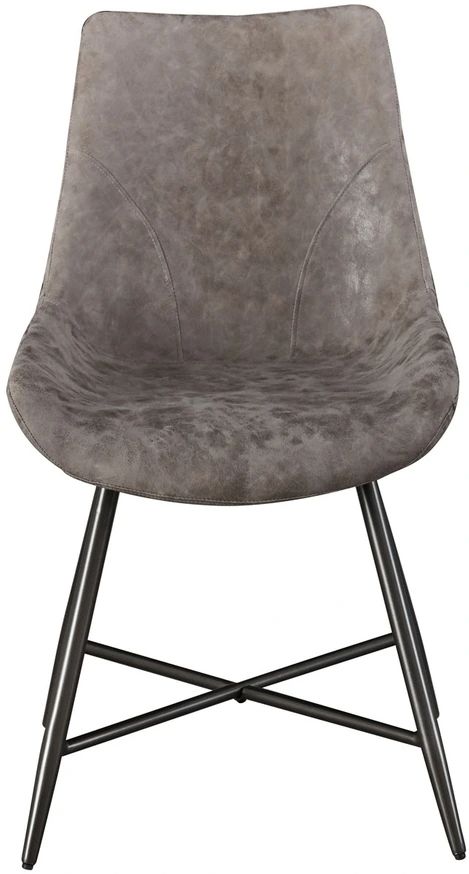 Steve Silver Co. Ramona Brown/Deep Bronze Upholstered Dining Side Chair-2