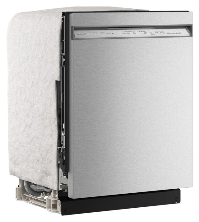 KitchenAid® 24" PrintShield™ Stainless Steel Front Control Built-In Dishwasher with 40+ Total Wash Jets-2