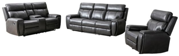 Mazin Furniture Carnegie Grey Manual Rocker Recliner -2
