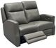 Flexsteel® Maxwell Cinder Leather Power Reclining Loveseat with Power Headrest and Lumbar-1