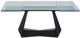 VIG Furniture Modrest Maroney Black/Clear Modern Extendable Dining Table-0