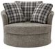 Best® Home Furnishings Customizable Field & Stream Home Astro Swivel Glider Chair with Multi-Fabric Plaid Pillows-1