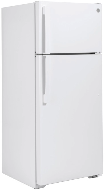GE® 18.3 Cu. Ft.  White Freestanding Top Freezer Refrigerator-1