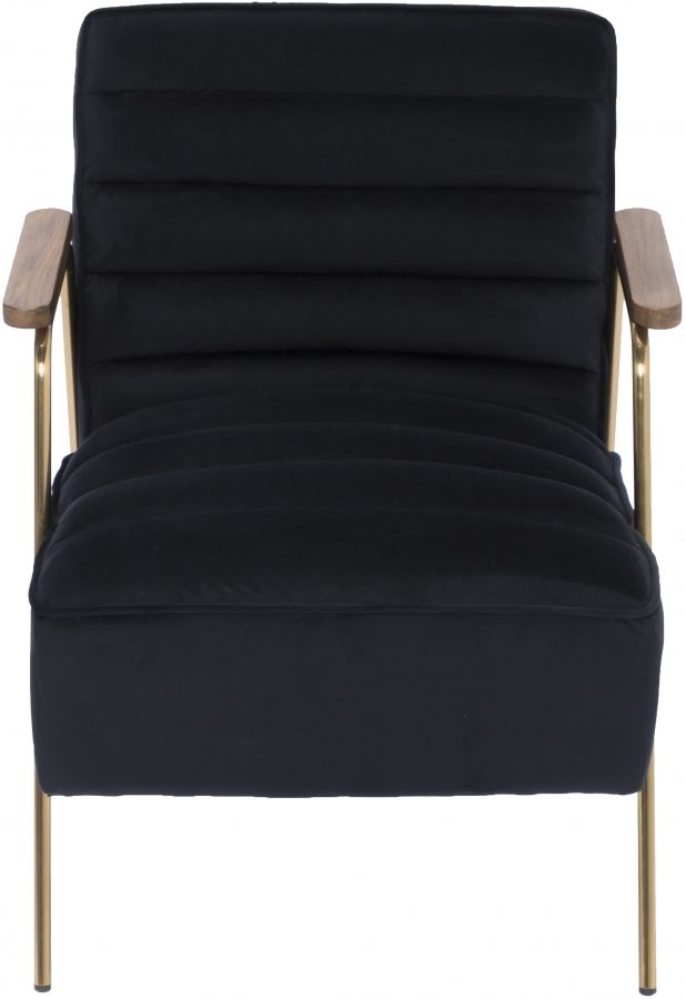 Meridian Furniture Woodford Black Velvet Accent Chair-1