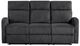 Homelegance® Allen Dark Gray Manual Double Reclining Sofa-2