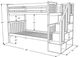 Kodiak Furniture Kelcie Dark Chocolate Twin/Twin Bunk Youth Bed with Trundle -3