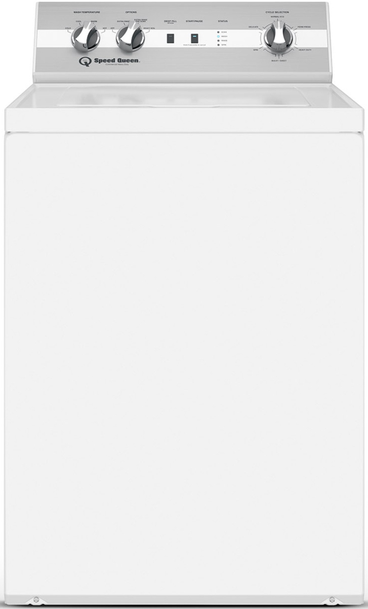 Speed Queen® TC5 3.2 Cu. Ft. White Agitator Top Load Washer