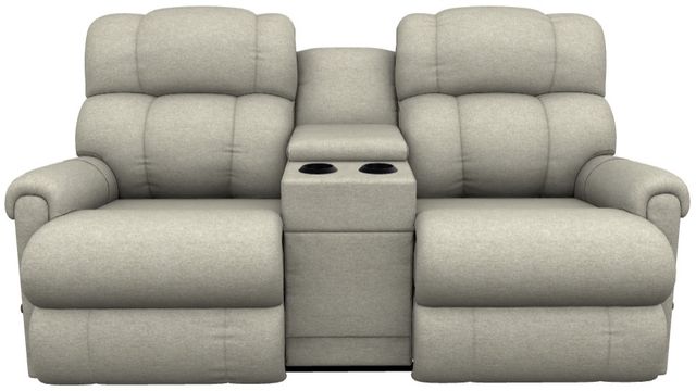 La-Z-Boy® Pinnacle Antique Manual Wall Reclining Loveseat with Console-1