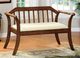 Furniture of America® Derby Dark Oak/Beige Bench-1