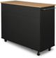 homestyles® Storage Plus Black Kitchen Cart-4