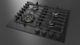 Fulgor Milano Matteo 400 Series 24" Matte Black Gas Cooktop-3