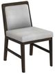 International Furniture Direct Dark Mezquite Dark Amber/Gray Upholstered Dining Side Chair-0
