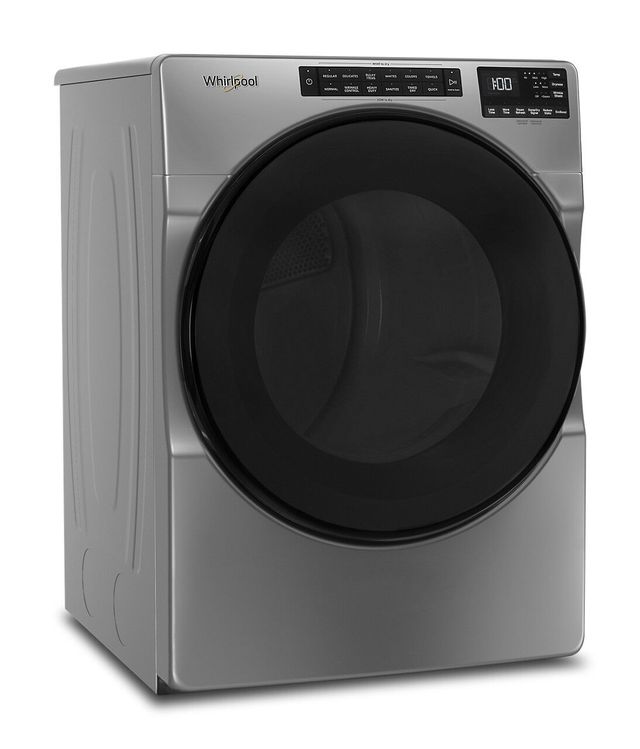Whirlpool® 7.4 Cu. Ft. Chrome Shadow Front Load Gas Dryer-2