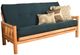 Kodiak Furniture Lodge Suede Navy/Natural Full Futon with Mattress-0