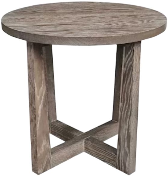 Bassett® Furniture Customizable BenchMade Liam Oak Round End Table-1