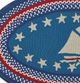 Capel Rugs Hyport Blue Sailboat Colonial 27" x 48" Oval Rug-1