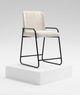 International Furniture Direct Seating Black/Ivory Bar Stool-1