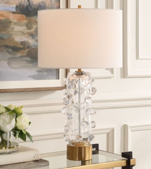 Uttermost® Aura Clear Glass Table Lamp-2