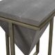 Uttermost® Bertand Mushroom Gray Accent Table with Aged Gold Base-4