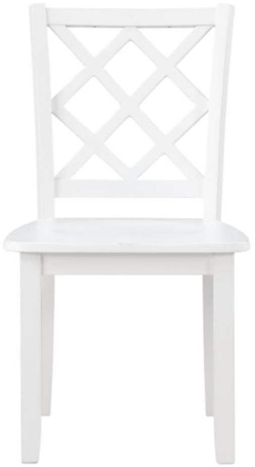 New Classic® Home Furnishings Trellis 5-Piece White Dining Set-3