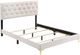 Coaster® Kendall White California King Upholstered Panel Bed-1