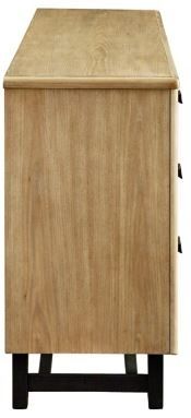 Signature Design by Ashley® Freslowe Light Brown/Black Large TV Stand-3