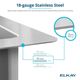 Elkay Crosstown® 3-Piece Polished Satin 25-1/2" x 18-1/2" x 9" Single Bowl Undermount Sink Set-3