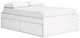 Signature Design by Ashley® Onita White Full Platform Storage Bed with 2 Sde Storage-2