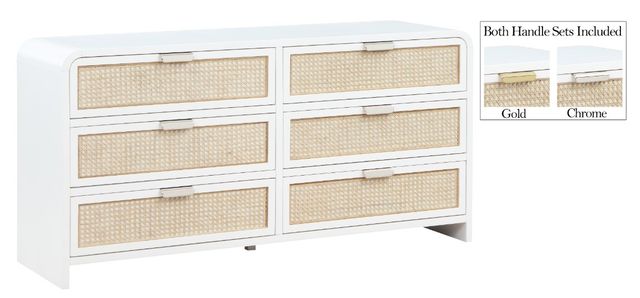 Meridian Furniture Sage White Dresser-3