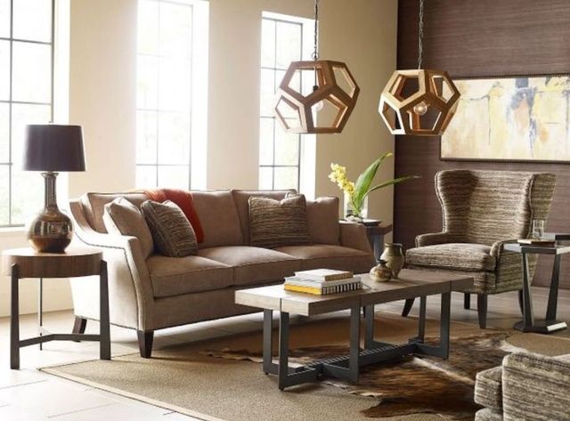 Hammary® AD Modern Synergy Brown Framing Lamp Table with Gray Base-2
