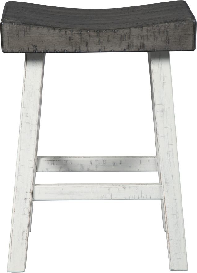 Signature Design by Ashley® Glosco Brown Gray/Antique White Counter Stool-1