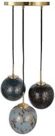 A & B Home Black/Blue/Gray Triple Pendant Light-2