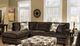 Albany Industries 2-Piece Groovy Chocolate Left-Arm Facing Sectional-1