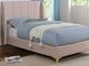 Furniture of America® Pearl Light Pink Twin Upholstered Panel Bed-1