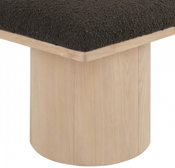 Meridian Furniture Pavilion 7-Piece Brown/Natural 109" Modular Bench Set-4