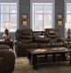 Corinthian Furniture Brookshire Carmel Power Reclining Loveseat with Power Headrest and Console-1