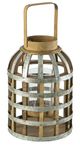 A & B Home Brown/Silver Medium Shanghai Lantern-0