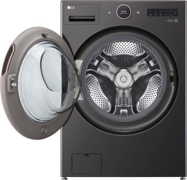 LG 5.8 Cu. Ft. Black Steel Front Load Washer-3