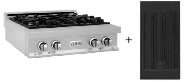 ZLINE Classic 30" Satin Stainless Steel Gas Rangetop with Griddle-0