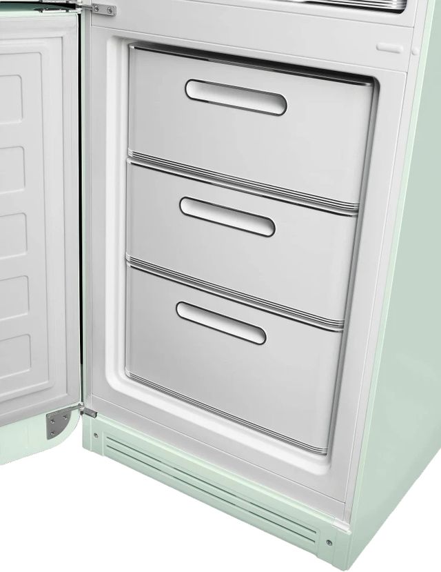 Smeg 50's Retro Style Aesthetic 11.7 Cu. Ft. Pastel Green Bottom Freezer Refrigerator-4