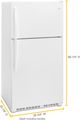 Whirlpool® 33" 20.5 Cu. Ft. White Top Freezer Refrigerator-2