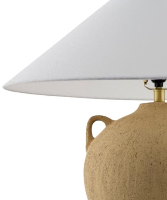 Surya Araya Glazed Brown Table Lamp-1