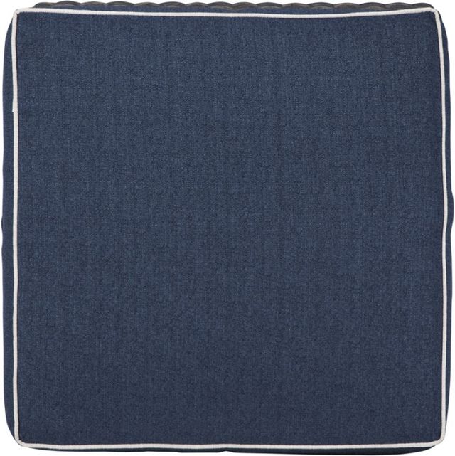 Signature Design by Ashley® Grasson Lane Brown/Blue Ottoman with Cushion-2